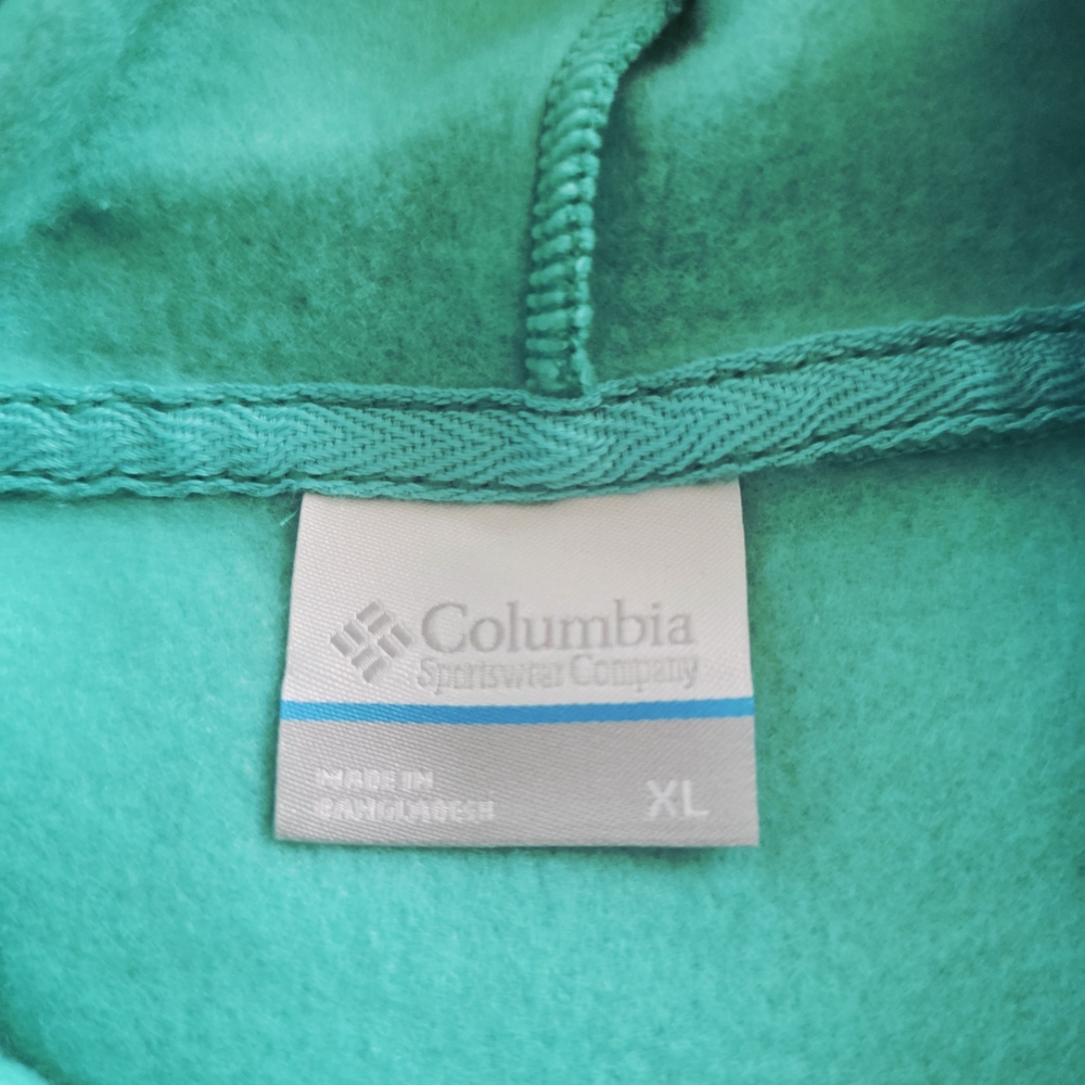 Columbia Womens Aqua Hoodie Sweater - Picture 3 of 4